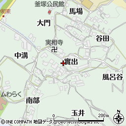 京都府相楽郡和束町釜塚實出周辺の地図