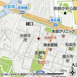 兵庫県姫路市飾磨区天神132周辺の地図