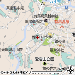 兵庫県神戸市北区有馬町1004周辺の地図