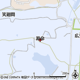 愛知県知多郡美浜町奥田源命周辺の地図