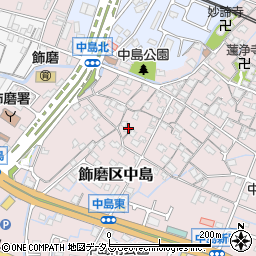 兵庫県姫路市飾磨区中島1026周辺の地図