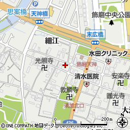 兵庫県姫路市飾磨区天神96周辺の地図