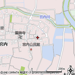 兵庫県姫路市網干区宮内20周辺の地図