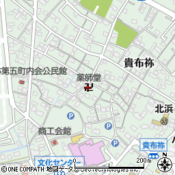 薬師堂周辺の地図