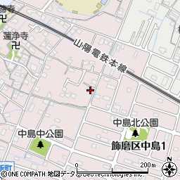 兵庫県姫路市飾磨区中島78-1周辺の地図