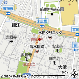 兵庫県姫路市飾磨区天神160周辺の地図