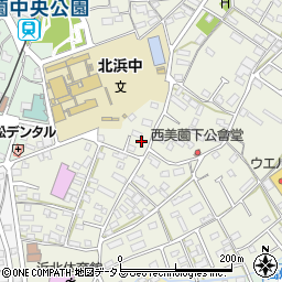 静岡県浜松市浜名区西美薗275周辺の地図
