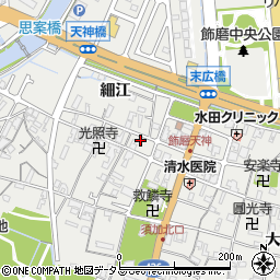 兵庫県姫路市飾磨区天神95周辺の地図