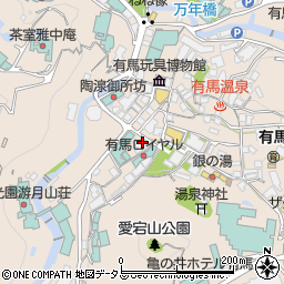 兵庫県神戸市北区有馬町1005周辺の地図