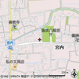 兵庫県姫路市網干区宮内169周辺の地図