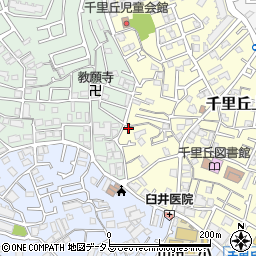 大阪府吹田市千里丘上20-20周辺の地図