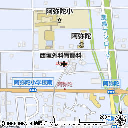 西垣医院周辺の地図