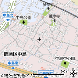 兵庫県姫路市飾磨区中島998周辺の地図