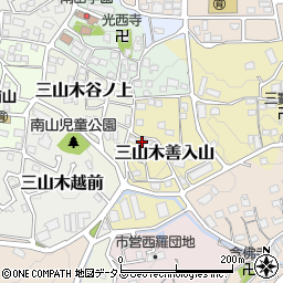 京都府京田辺市三山木善入山23-1周辺の地図