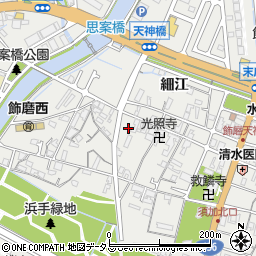 兵庫県姫路市飾磨区天神71周辺の地図