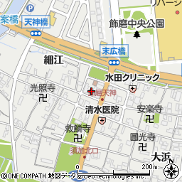 兵庫県姫路市飾磨区天神149周辺の地図