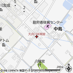 大井川体育館周辺の地図