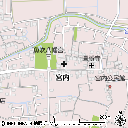 兵庫県姫路市網干区宮内195周辺の地図