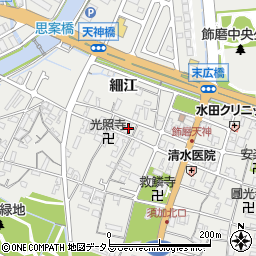 兵庫県姫路市飾磨区天神90周辺の地図