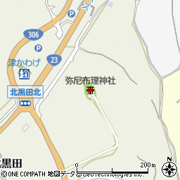 弥尼布理神社周辺の地図