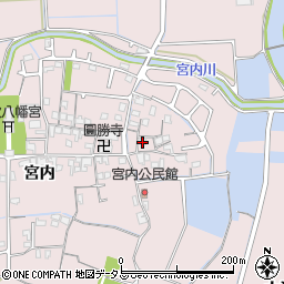 兵庫県姫路市網干区宮内24周辺の地図