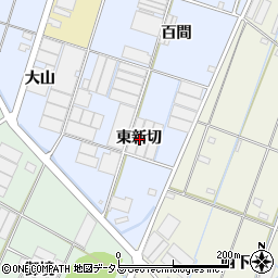 愛知県西尾市一色町藤江東新切周辺の地図