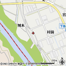 愛知県豊橋市下条西町村前46周辺の地図