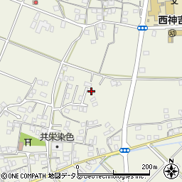 兵庫県加古川市西神吉町大国434-5周辺の地図