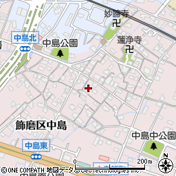 兵庫県姫路市飾磨区中島990-1周辺の地図