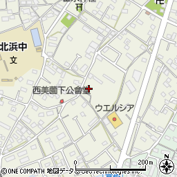 静岡県浜松市浜名区西美薗514周辺の地図
