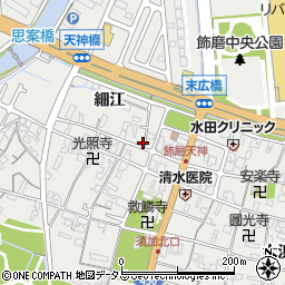 兵庫県姫路市飾磨区天神145周辺の地図