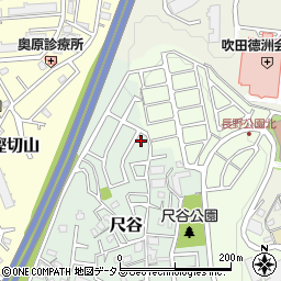 大阪府吹田市尺谷35周辺の地図