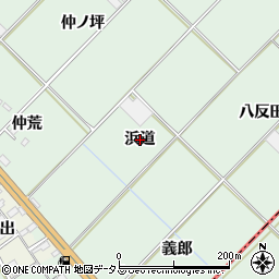 愛知県豊川市御津町下佐脇浜道周辺の地図