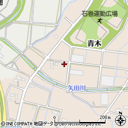 愛知県豊橋市石巻町青木周辺の地図