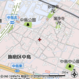 兵庫県姫路市飾磨区中島990-2周辺の地図