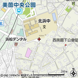 静岡県浜松市浜名区西美薗277周辺の地図