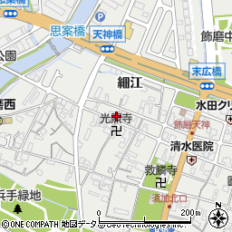 兵庫県姫路市飾磨区天神86周辺の地図