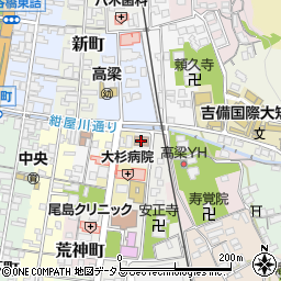 高梁税務署周辺の地図