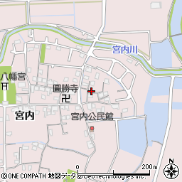 兵庫県姫路市網干区宮内25周辺の地図
