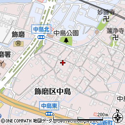 兵庫県姫路市飾磨区中島1029周辺の地図