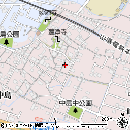 兵庫県姫路市飾磨区中島877周辺の地図