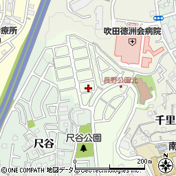 大阪府吹田市長野東27-22周辺の地図
