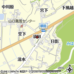 愛知県西尾市東幡豆町須田周辺の地図