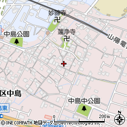 兵庫県姫路市飾磨区中島964周辺の地図