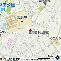 静岡県浜松市浜名区西美薗299周辺の地図