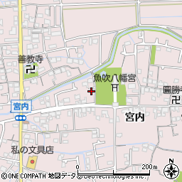 兵庫県姫路市網干区宮内190周辺の地図