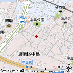 兵庫県姫路市飾磨区中島1028-1周辺の地図