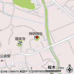 静岡県掛川市家代1378周辺の地図