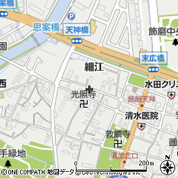 兵庫県姫路市飾磨区天神88周辺の地図