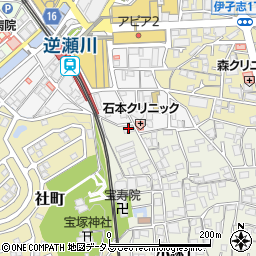 丁ヶ阪商店周辺の地図